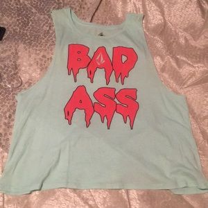 bad ass volcom cut off tank